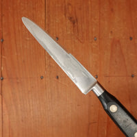 Sabatier Trompette / Ekco Ancienne Maison 3.25" Round Tip Paring Knife Forged Stainless Gutta Percha 1950-60s