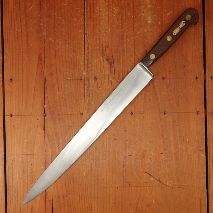 New Old Stock Stanley Rogers 12" Canadian Slicer Flexible Double Shear Steel Carbon France ~1930s-60s Blade & Handle Marked