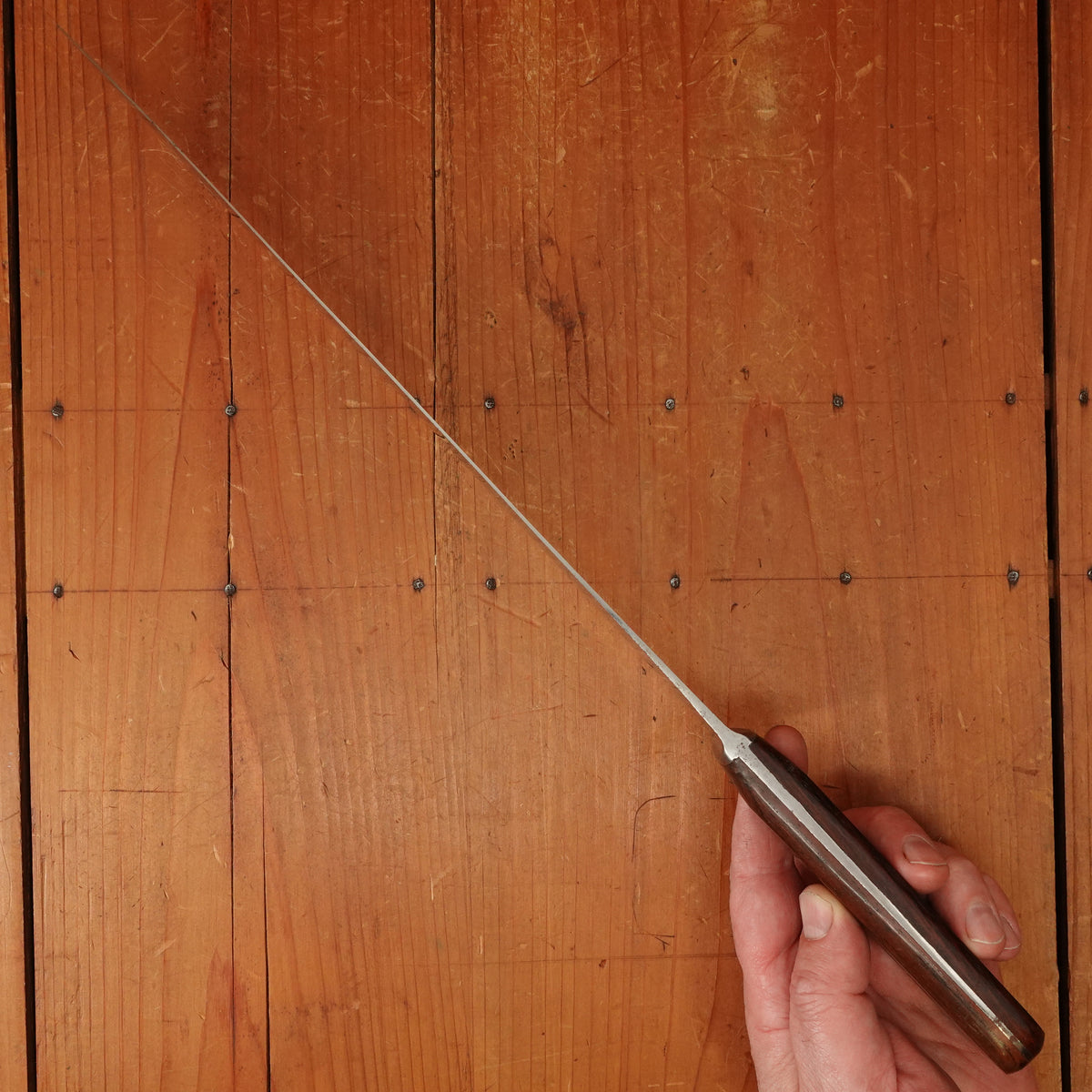 New Old Stock Stanley Rogers 12" Canadian Slicer Flexible Double Shear Steel Carbon France ~1930s-60s Blade & Handle Marked