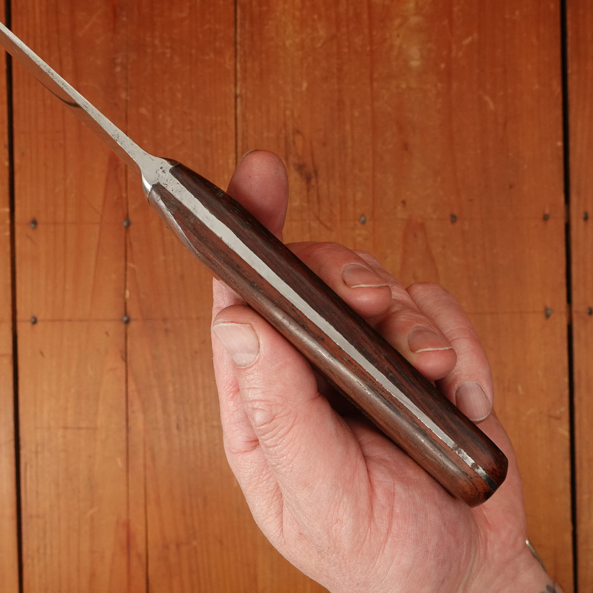 New Old Stock Stanley Rogers 12" Canadian Slicer Flexible Double Shear Steel Carbon France ~1930s-60s Blade & Handle Marked
