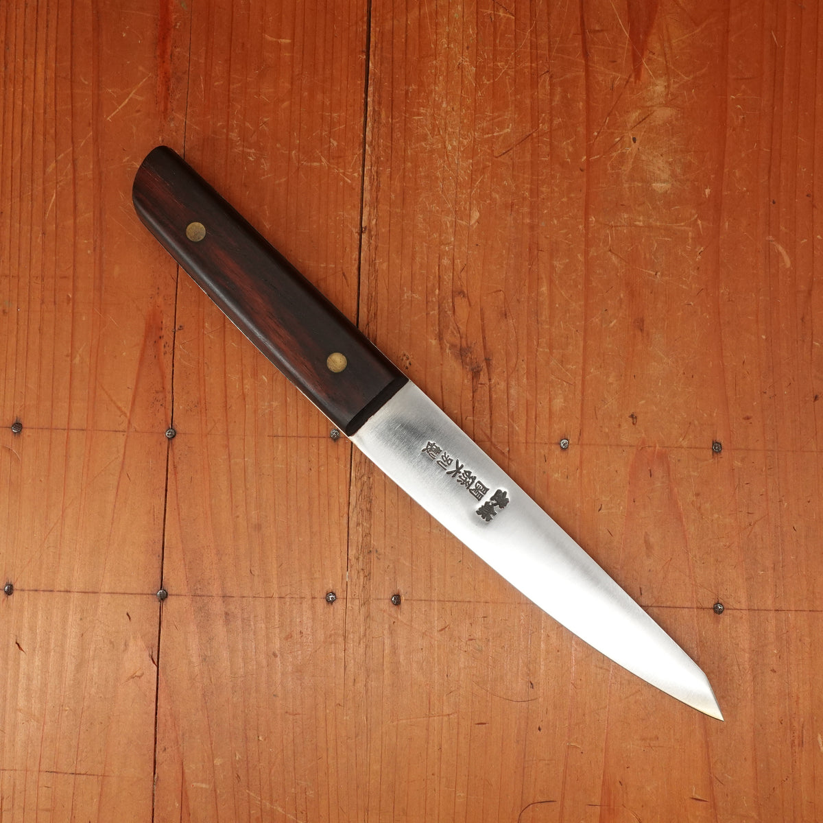 New Old Stock Seki Magoroku 165mm Honesuki Maru Carbon Steel & Rosewood 1980s-2000?