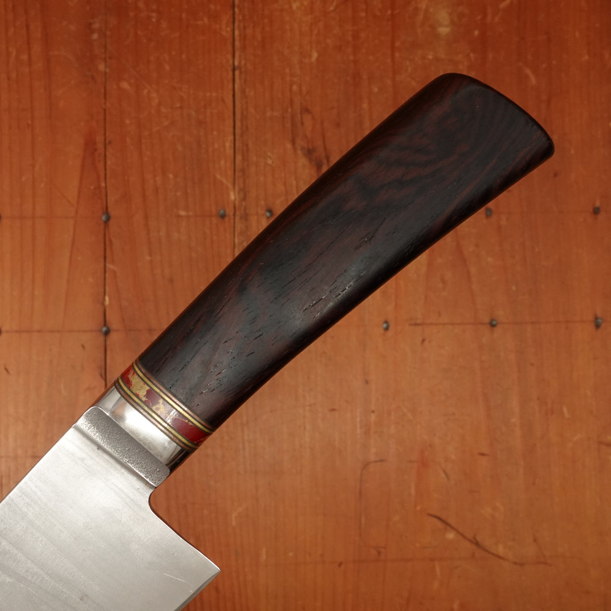 David Boye 8" Chef Knife Dendritic Cast Stainless Etched By Francine Larstein Cocobolo Handle by Todd Kopp