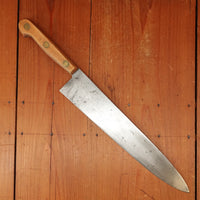 Ontario Knife Co 12" Chef Knife Carbon Steel Beech USA 1953