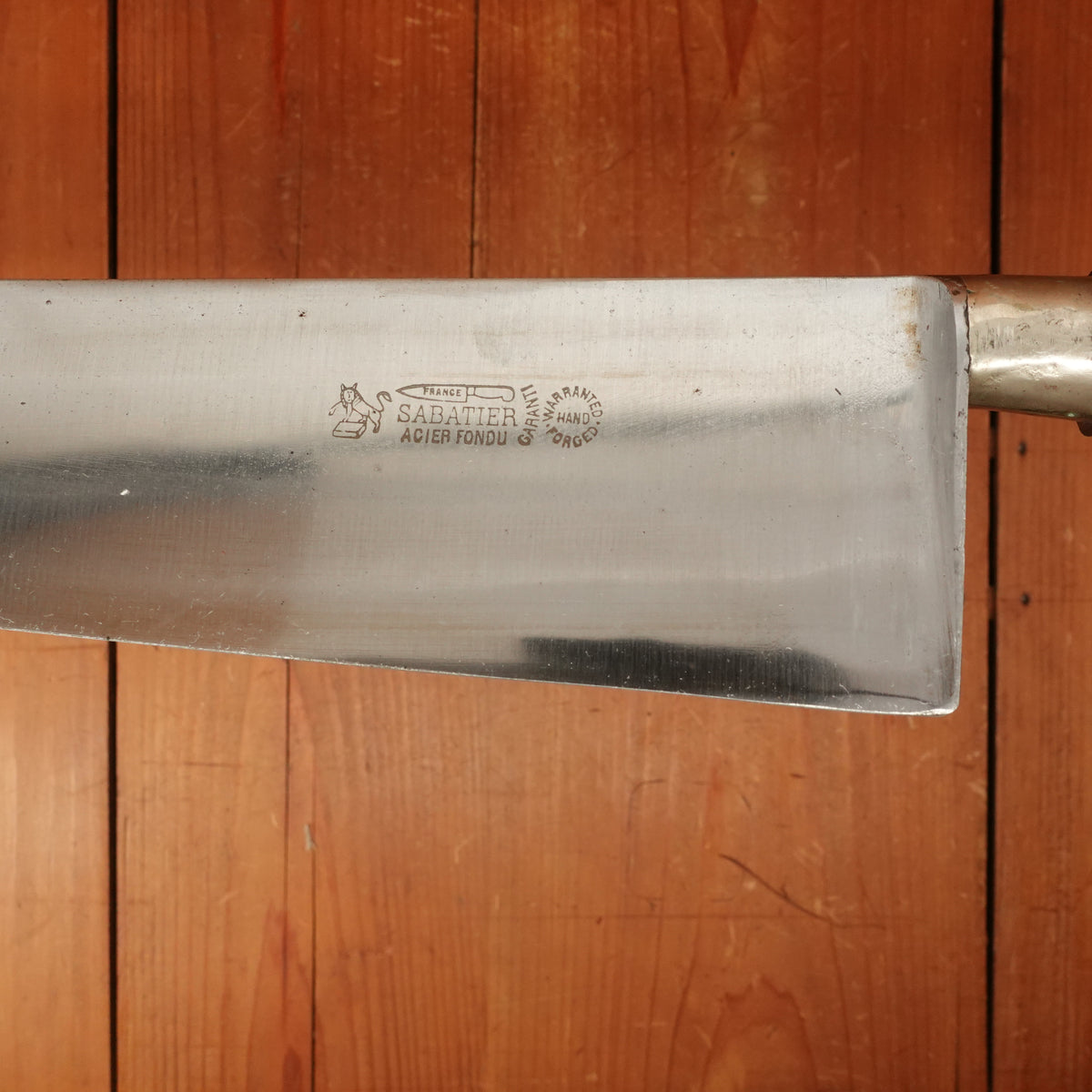 New Old Stock PD Sabatier Acier Fondu Nogent / Cuisine Massive 35cm / 13.75" Chef Carbon 1930s?