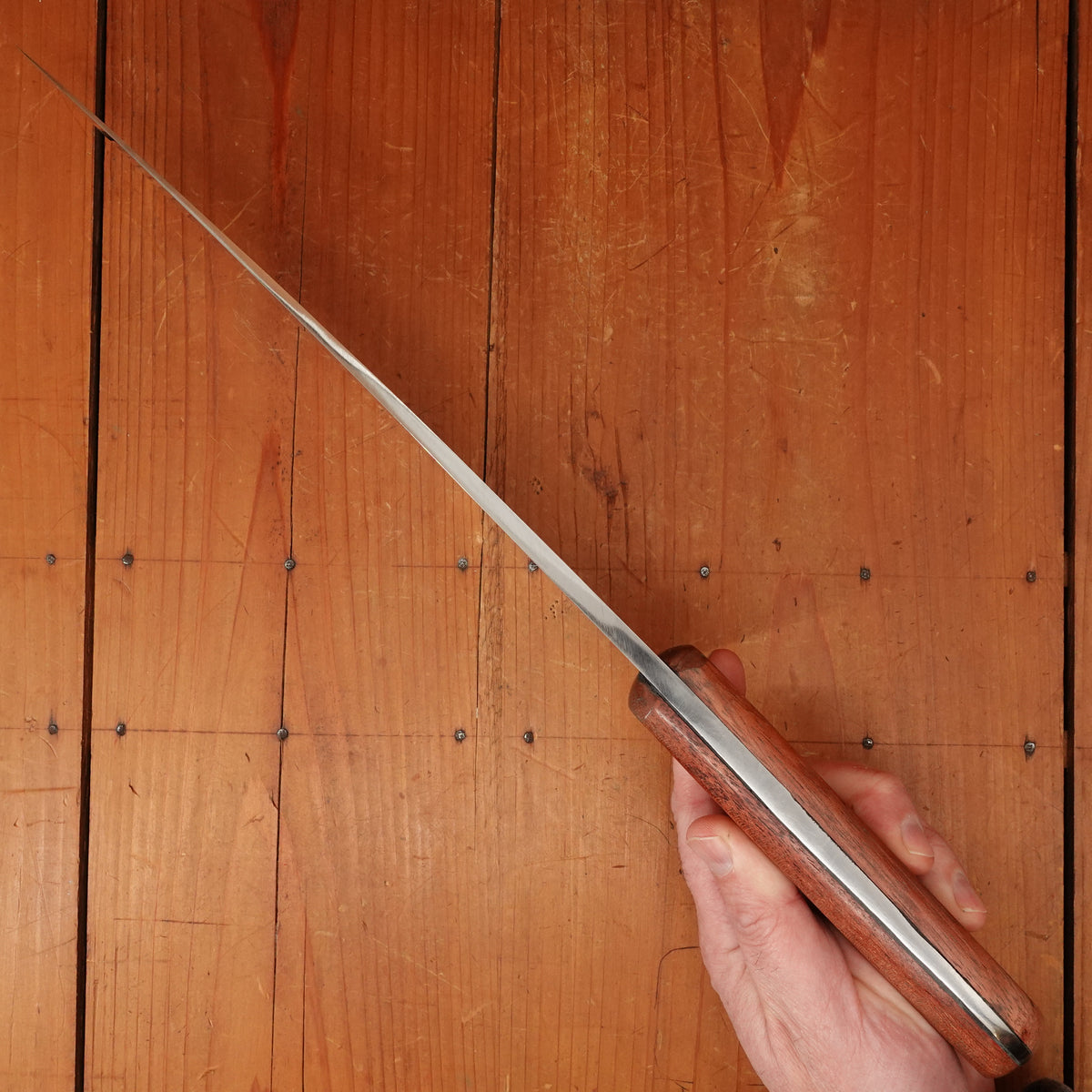 La Cornue 11.5" Chef de Chef / Lobster Splitter Stainless Rosewood France 1990s-2010?