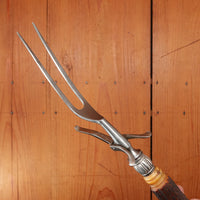 J Russell Co Green River Works Carving Set Sterling & Stag 1880s-1910s