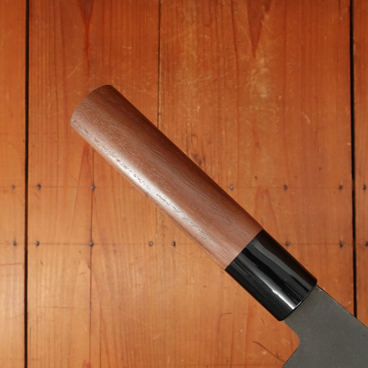 Hitohira Hizen 165mm Nakiri Shirogami #2 Kurouchi Walnut Handle