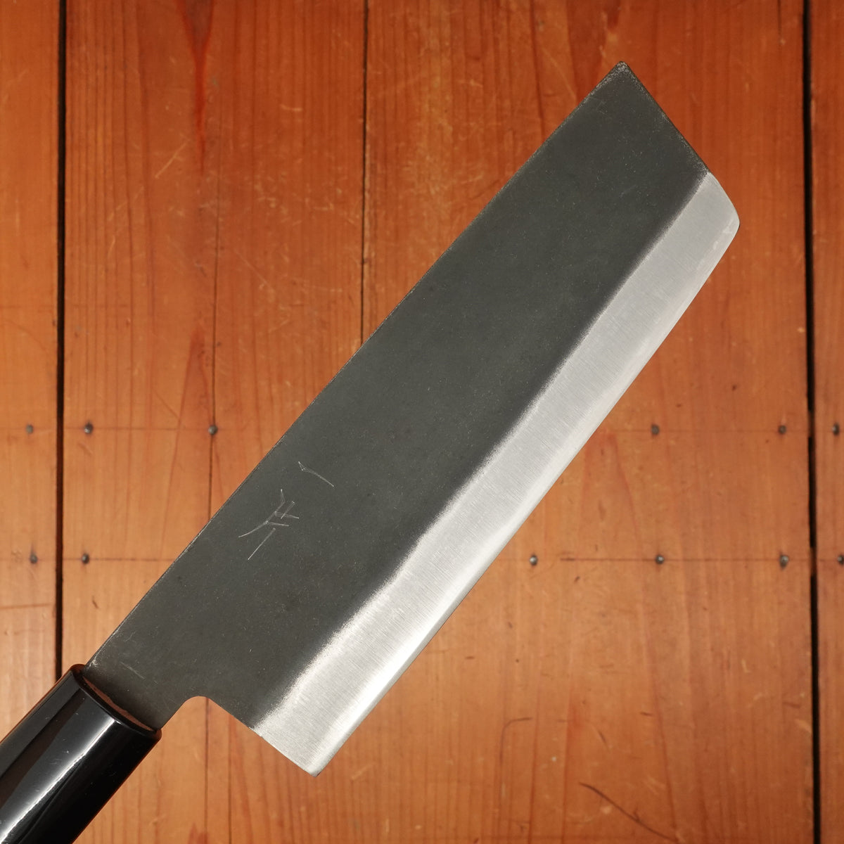 Hitohira Hizen 165mm Nakiri Shirogami #2 Kurouchi Walnut Handle