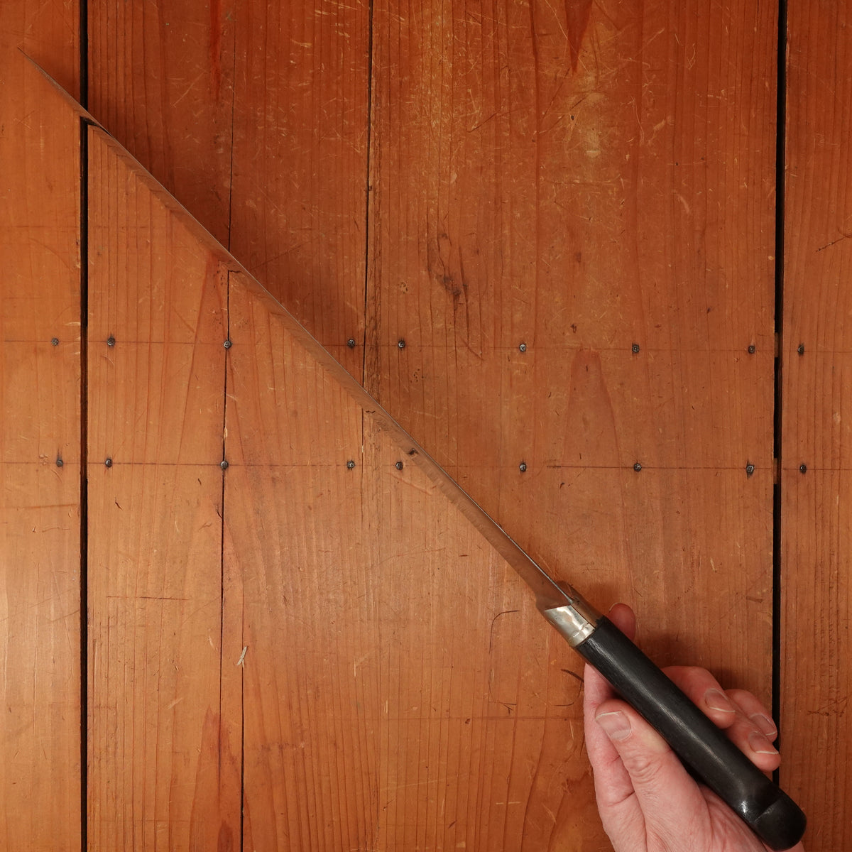 *Light Mark* New Old Stock PD Sabatier Acier Fondu Nogent / Cuisine Massive 35cm / 13.75" Chef Carbon 1930s?