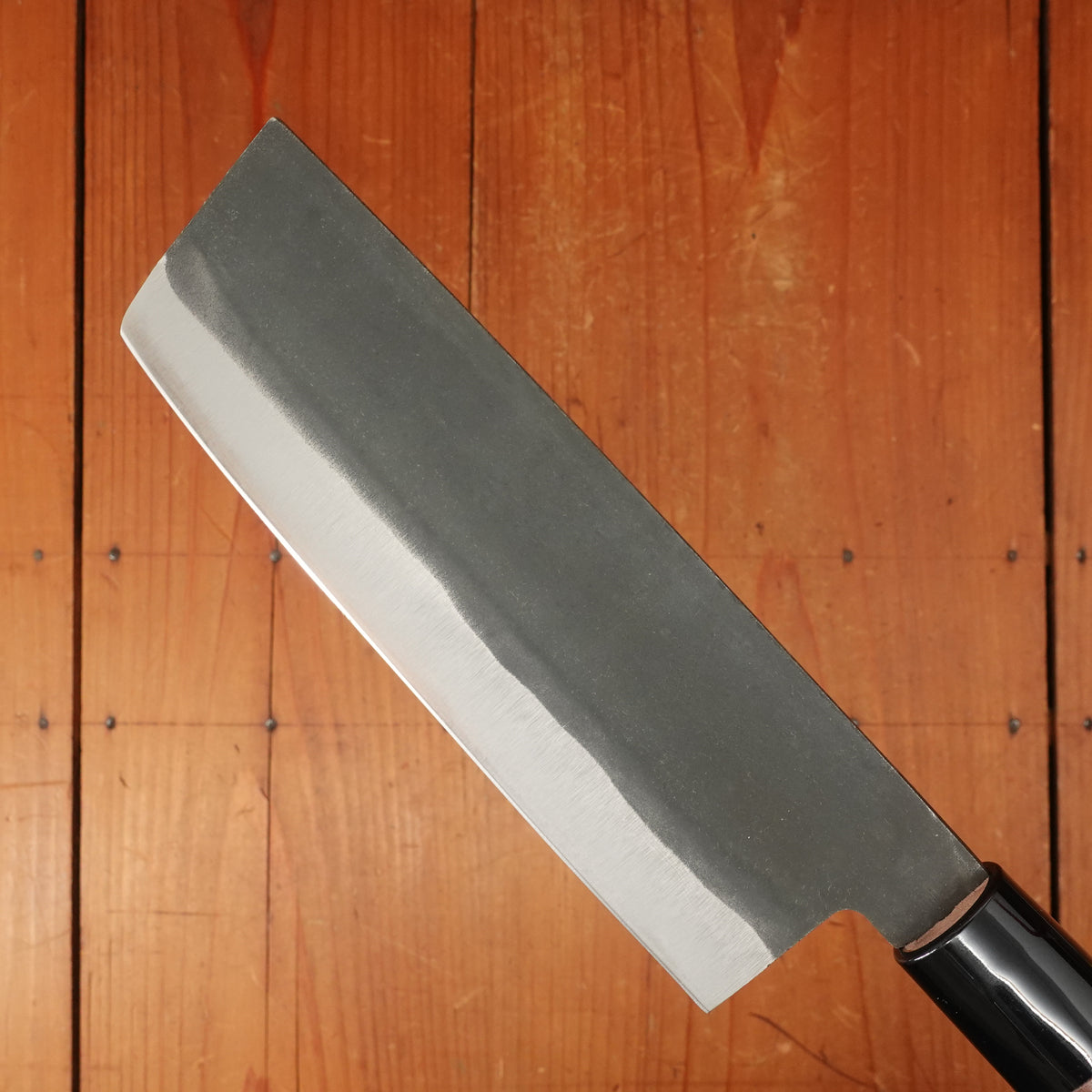 Hitohira Hizen 165mm Nakiri Shirogami #2 Kurouchi Walnut Handle