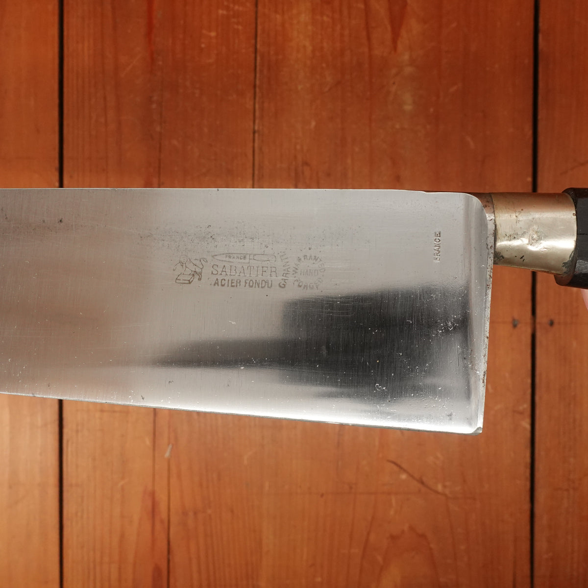 *Light Mark* New Old Stock PD Sabatier Acier Fondu Nogent / Cuisine Massive 35cm / 13.75" Chef Carbon 1930s?