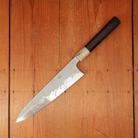 Hitohira Tanaka Yohei 240mm Gyuto Aogami 1 Kasumi Ebony Handle