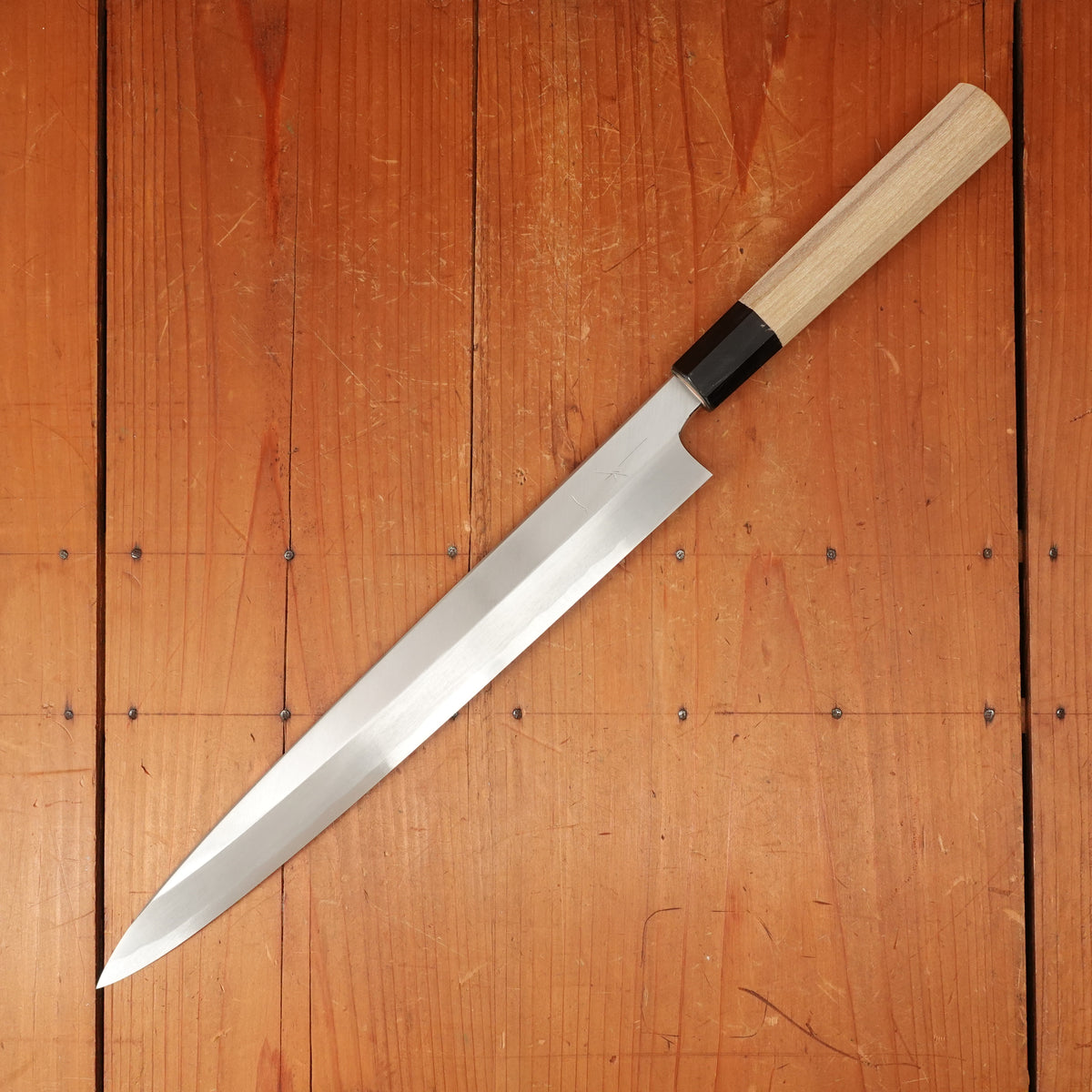 Hitohira Kikuchiyo Manzo 300mm Yanagi Shirogami 3 Ho Wood - LEFTY