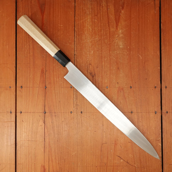 Hitohira Kikuchiyo Manzo 300mm Yanagi Shirogami 3 Ho Wood - LEFTY