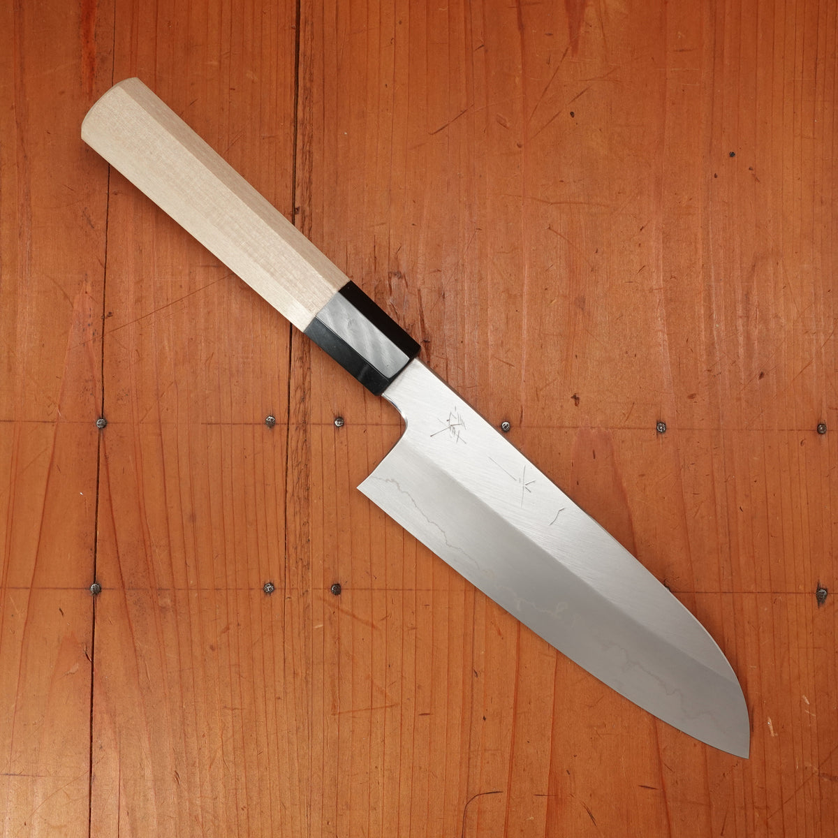 Hitohira Kikuchiyo Ren 180mm Santoku Ginsanko Ho Wood