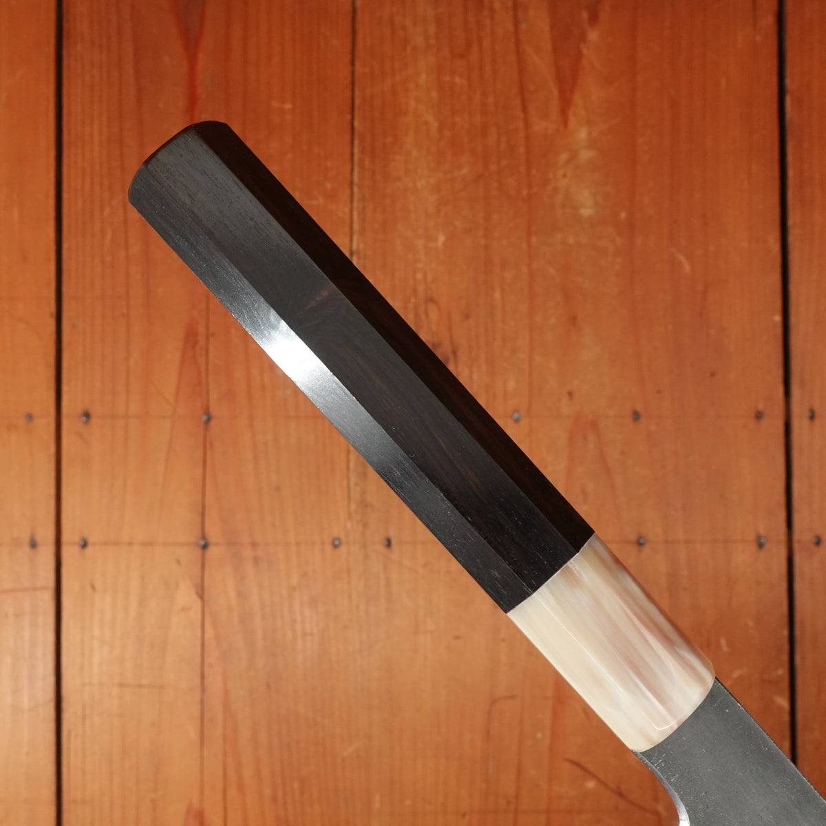 Hitohira Togashi 240mm Kiritsuke Gyuto Aogami 2 Kurouchi Ebony Handle