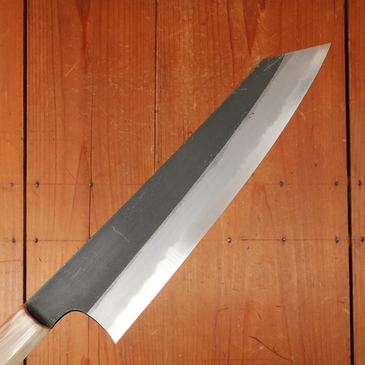 Hitohira Togashi 240mm Kiritsuke Gyuto Aogami 2 Kurouchi Ebony Handle