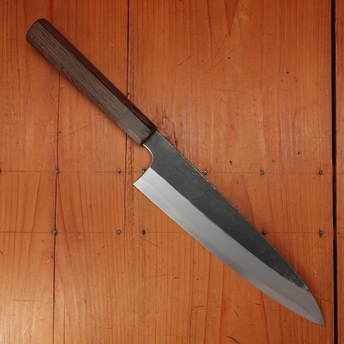 Hitohira Togashi 240mm Gyuto Shirogami 2 Kurouchi Tagayasan Handle