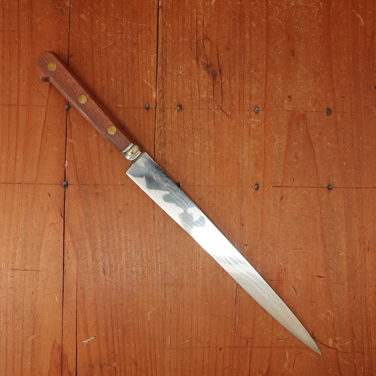 New Old Stock Au Nain / La Corpo 20cm / 8" Fillet Knife Stainless Rosewood San Remy  France 1960-90s
