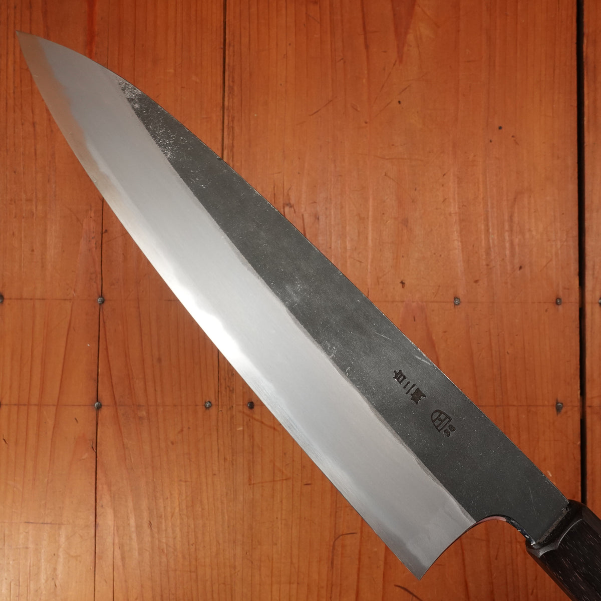 Hitohira Togashi 240mm Gyuto Shirogami 2 Kurouchi Tagayasan Handle