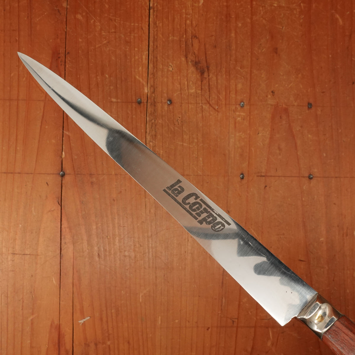 New Old Stock Au Nain / La Corpo 20cm / 8" Fillet Knife Stainless Rosewood San Remy  France 1960-90s