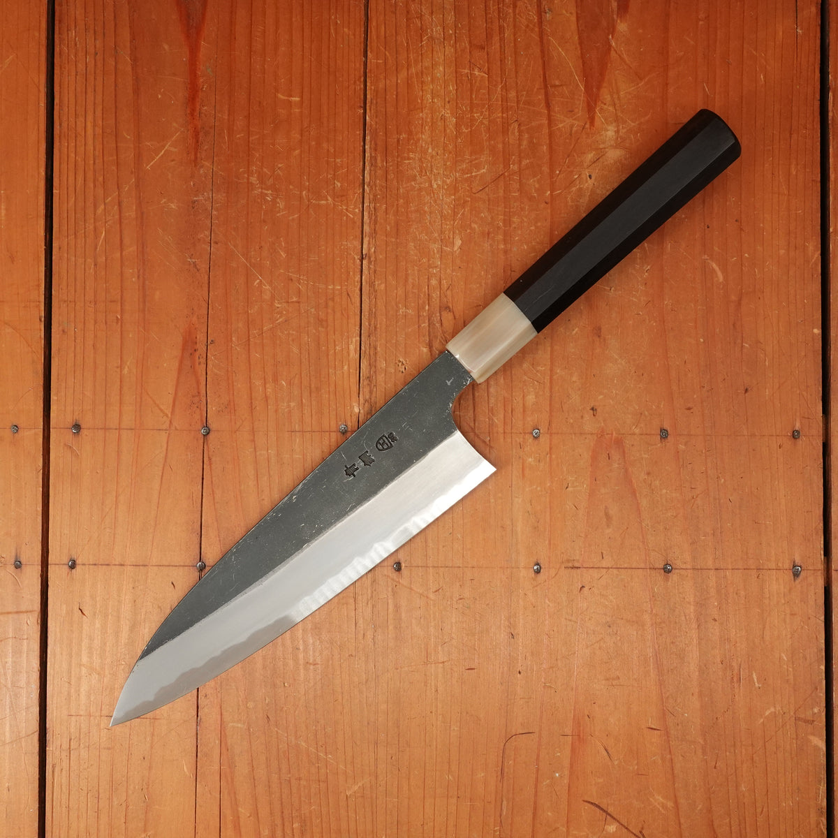 Hitohira Togashi 210mm Gyuto Aogami 2 Kurouchi Ebony Handle
