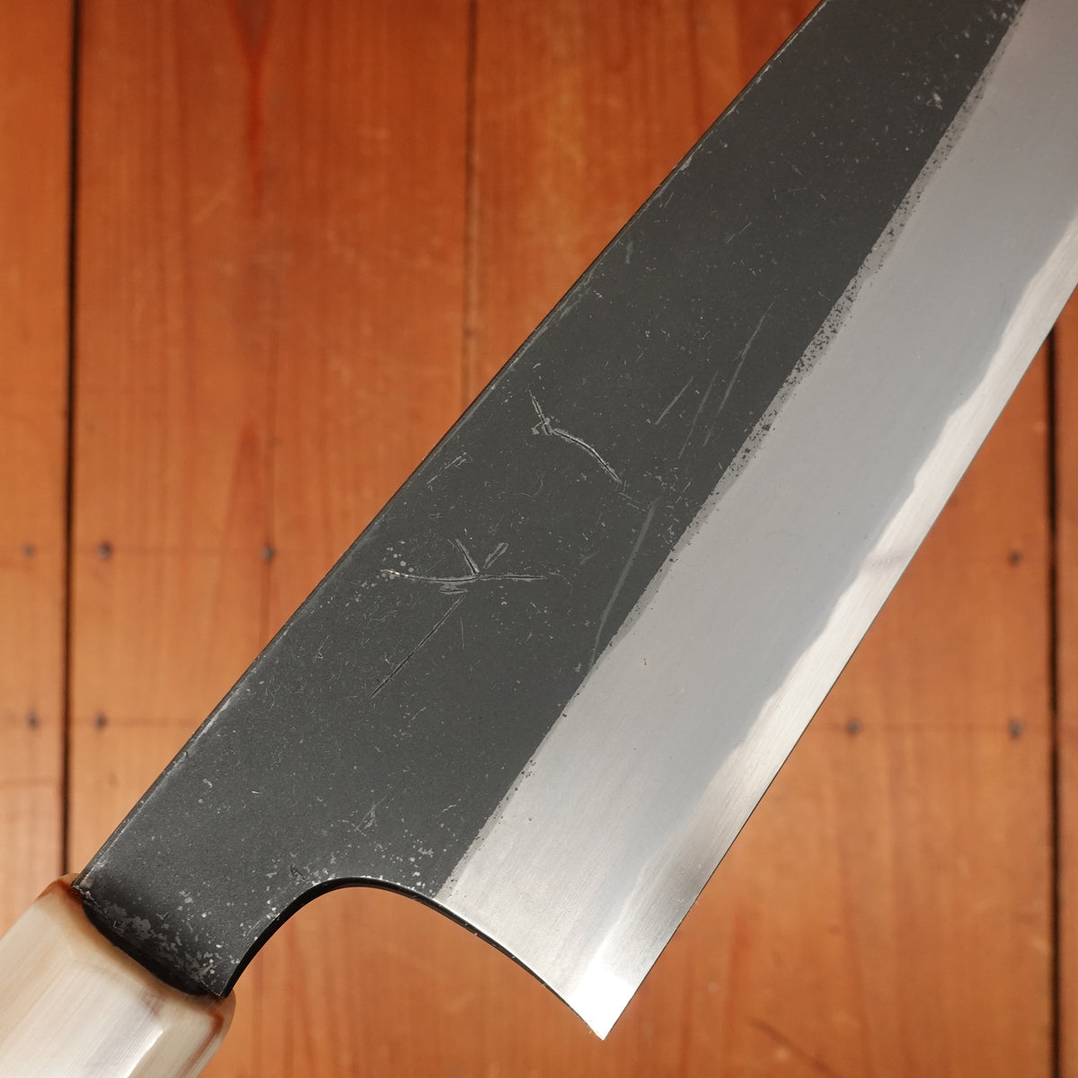 Hitohira Togashi 210mm Gyuto Aogami 2 Kurouchi Ebony Handle