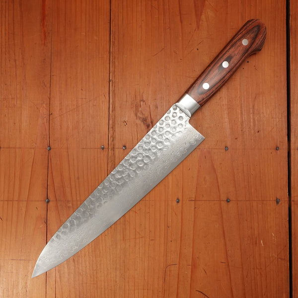 Hitohira HG 240mm Gyuto Stainless Suminagashi Tsuchime Western Handle