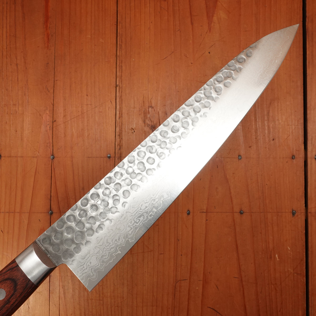 Hitohira HG 240mm Gyuto Stainless Suminagashi Tsuchime Western Handle