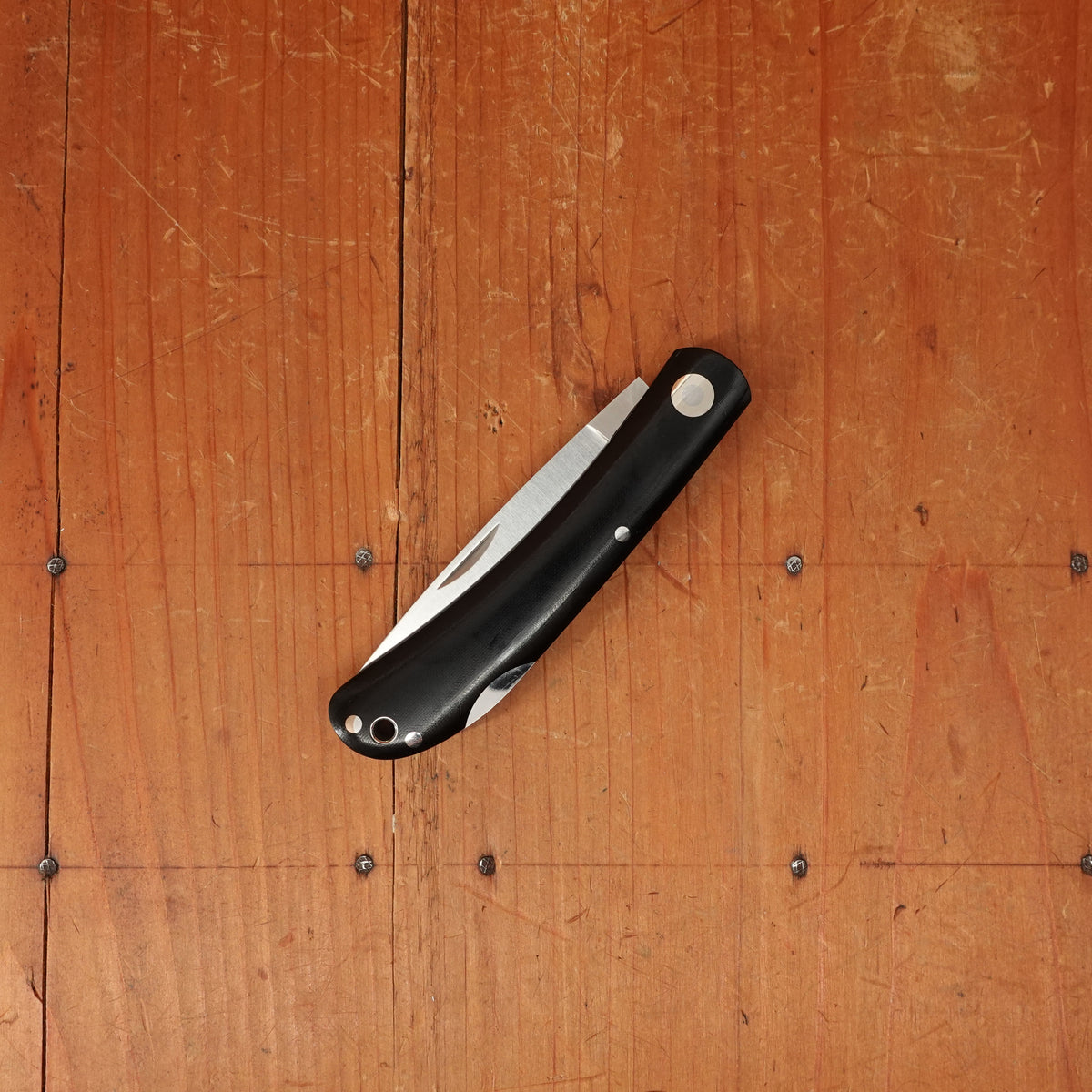 MOKI Shima Owl Folding Knife Linen Micarta Large