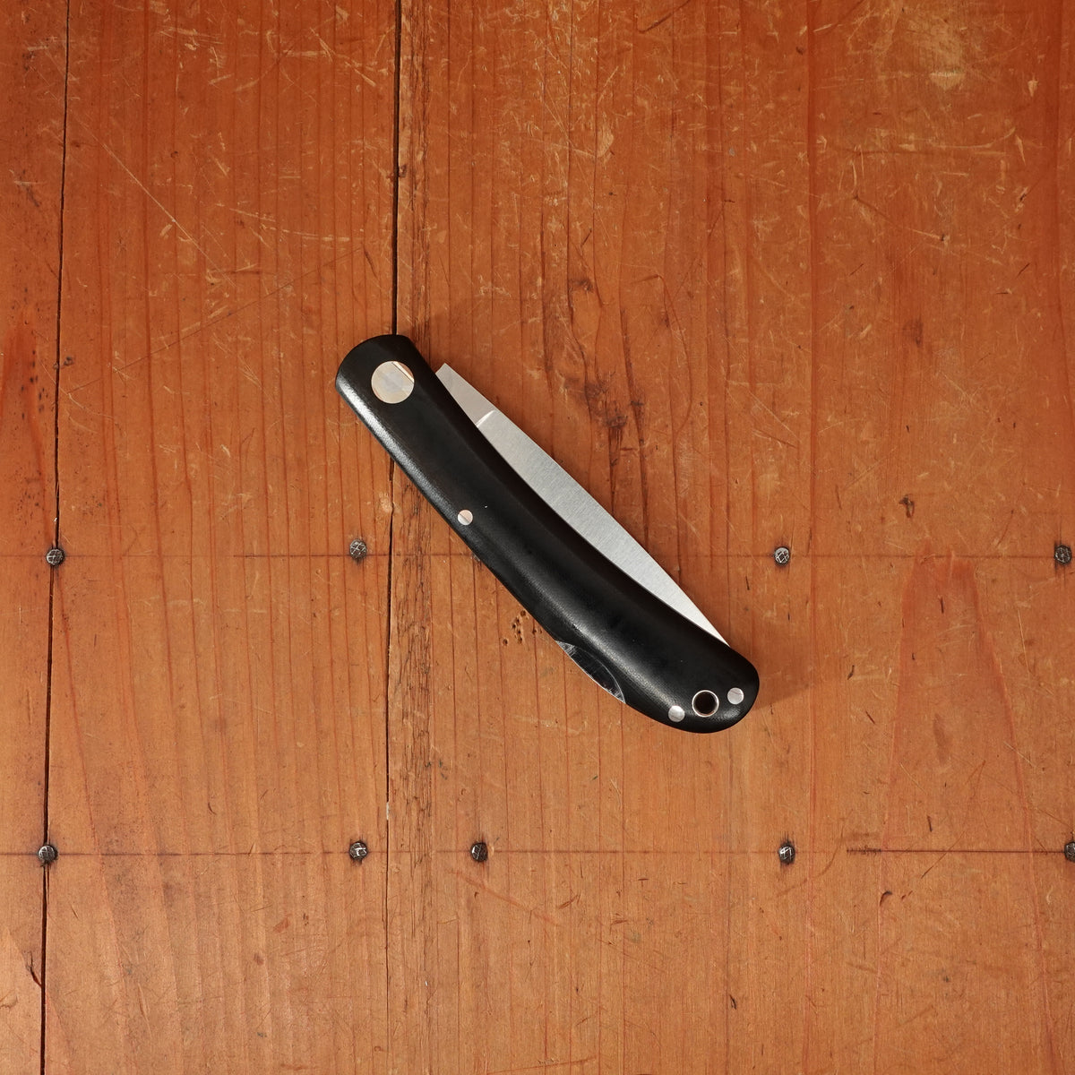 MOKI Shima Owl Folding Knife Linen Micarta Large