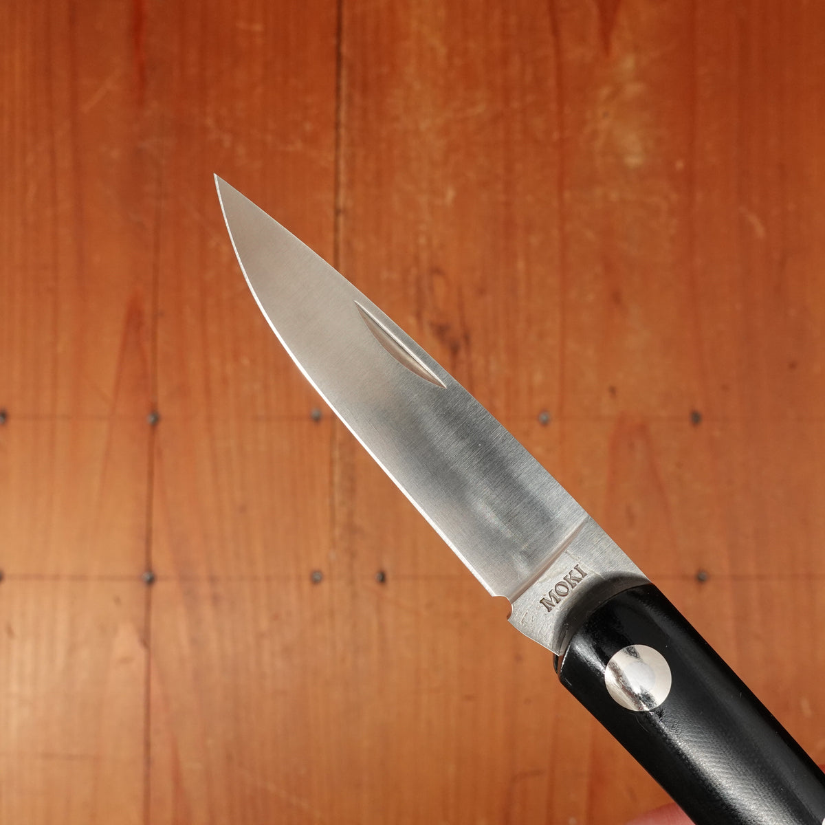 MOKI Shima Owl Folding Knife Linen Micarta Large