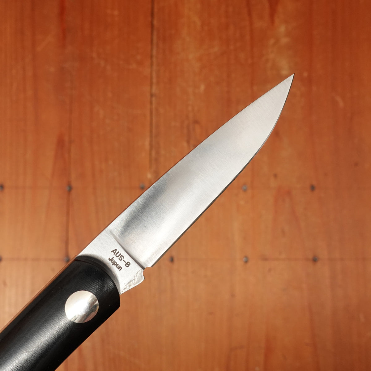 MOKI Shima Owl Folding Knife Linen Micarta Large