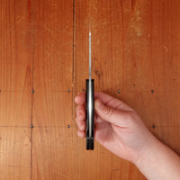 MOKI Shima Owl Folding Knife Linen Micarta Large