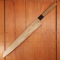 Trade in Hitohira Kikuchiyo Mosuke 300mm Kiritsuke Yanagi Stainless Clad Ginsanko Ho/Horn with Saya