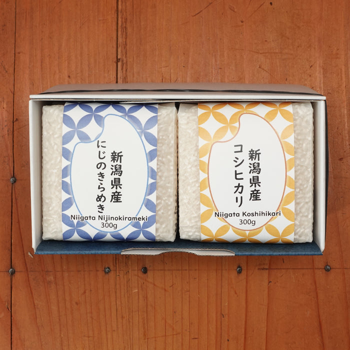 Niigata Rice Set Koshihikari and Niji no Kirameki - 2 x 300g