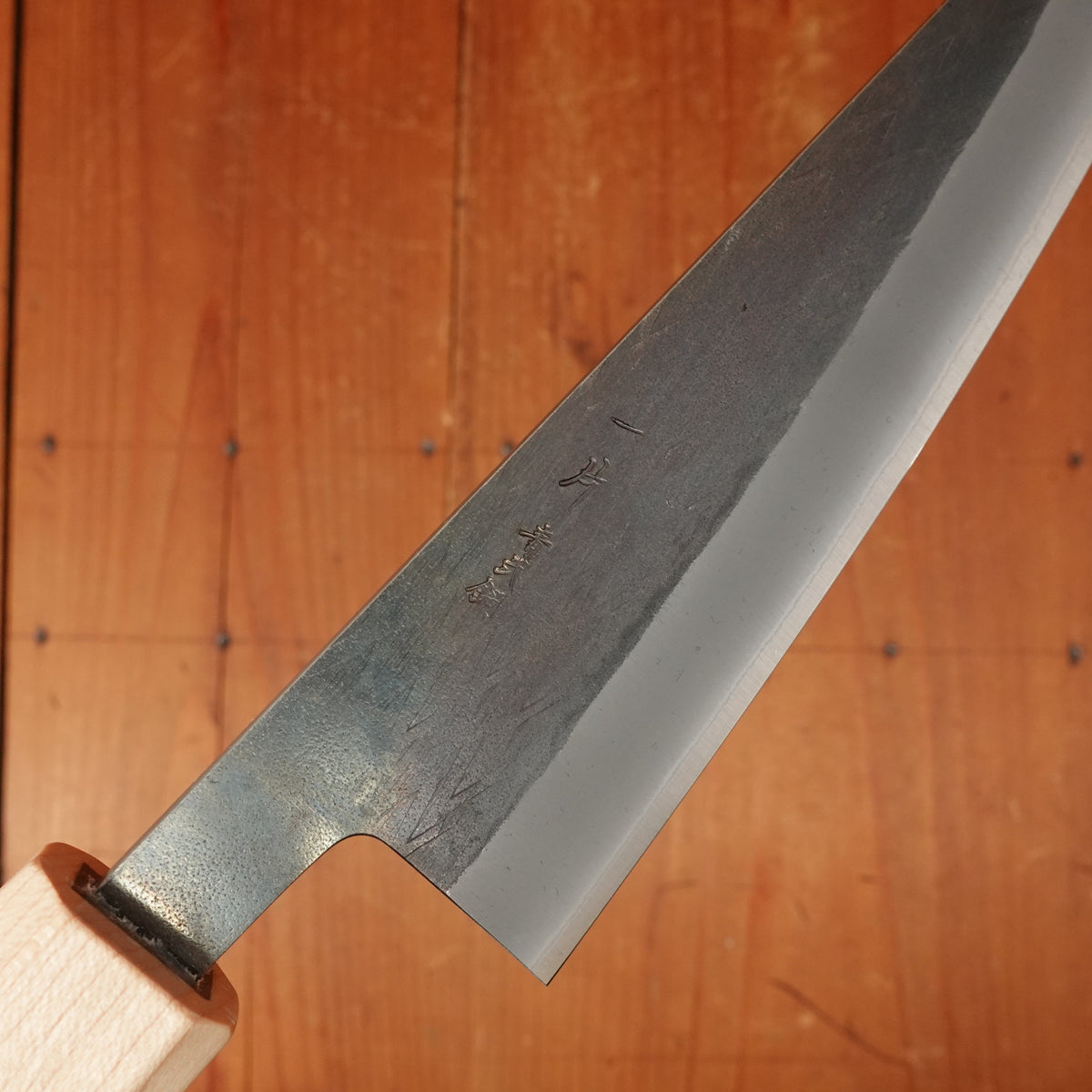 Hitohira TD 150mm Honesuki Kaku Stainless Clad Aogami 2 Kurouchi