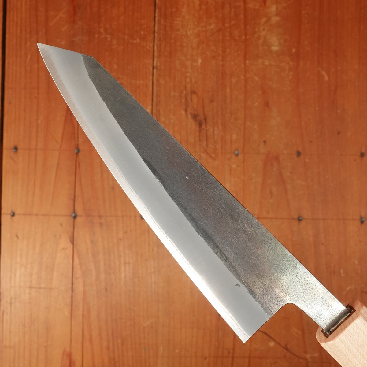 Hitohira TD 150mm Honesuki Kaku Stainless Clad Aogami 2 Kurouchi