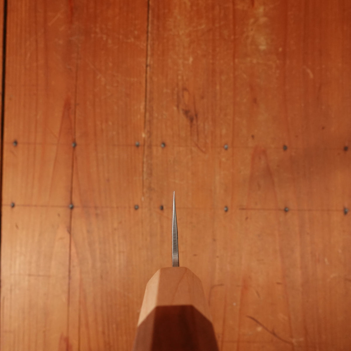 Hitohira TD 150mm Honesuki Kaku Stainless Clad Aogami 2 Kurouchi