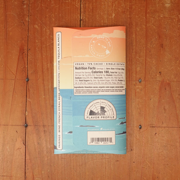 Mānoa Chocolate Oahu, Kahalu’u 70% - 2.1oz