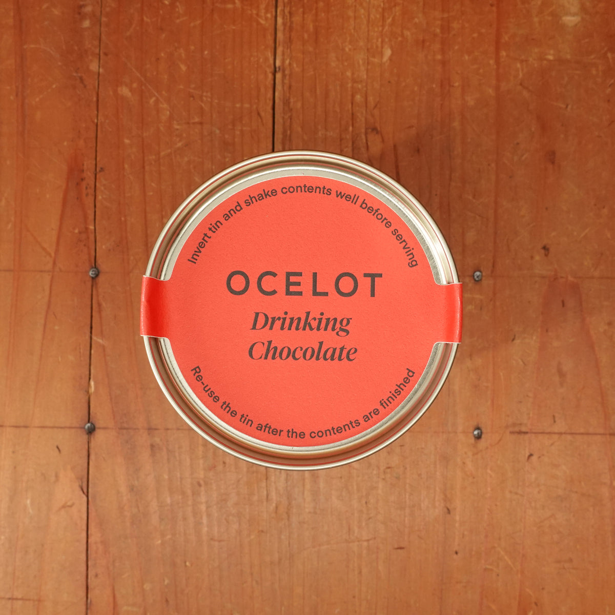 Ocelot Black Cherry Drinking Chocolate Tin - 200g