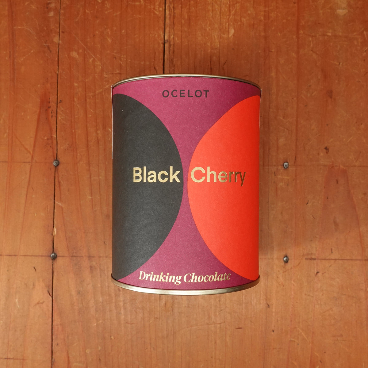 Ocelot Black Cherry Drinking Chocolate Tin - 200g