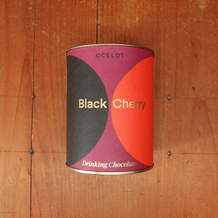 Ocelot Black Cherry Drinking Chocolate Tin - 200g