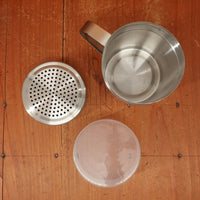 Stainless Steel Shaker Jar with Handle and Lid