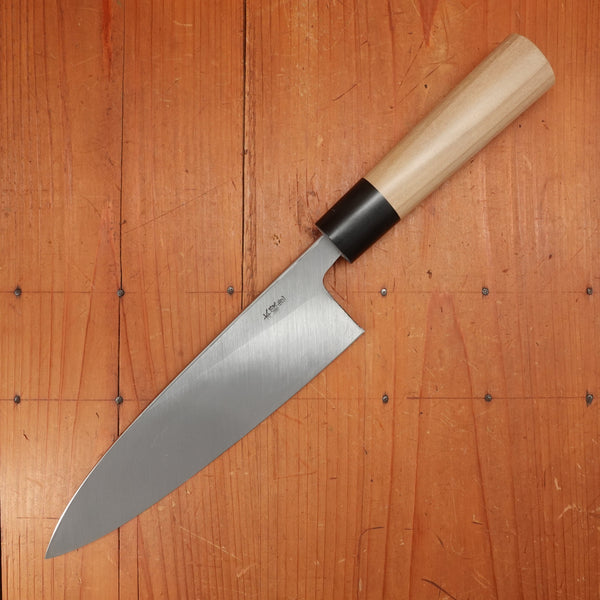 Morihei Munetsugu 210mm Ai Deba Shirogami 2 Ho Wood Handle