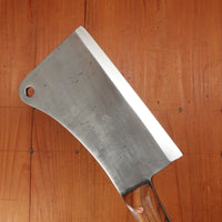 Unmarked 5.75" Heavy Cleaver Carbon Steel Custom Handle 21.5 oz USA