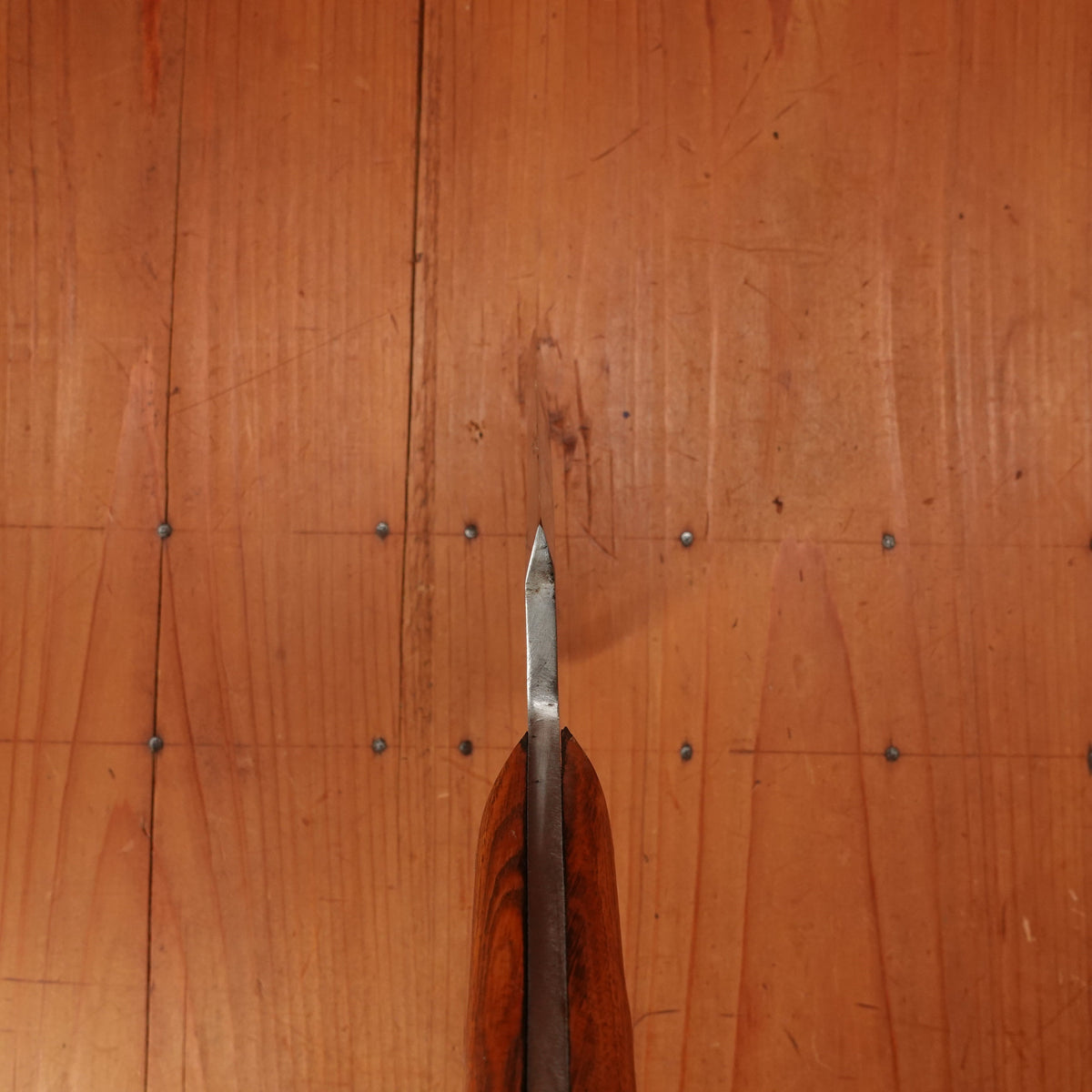 Unmarked 5.75" Heavy Cleaver Carbon Steel Custom Handle 21.5 oz USA