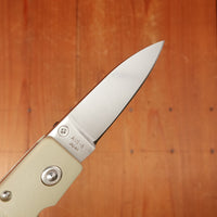 MOKI Coupe Folding Knife AUS-8 Lockback Grilon Sand Beige Handle