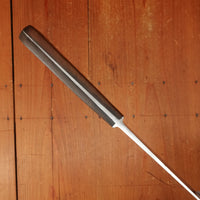 Ed Wusthof Dreizack 12" Chef Knife Carbon Steel Walnut / Fruit Wood Solingen 1920-50s