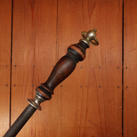 F Dick 14" Sharpening Steel Medium Cut Pre-WW2 Turned Wood Handle